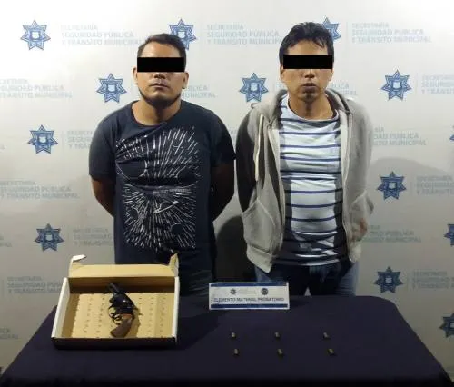 Detiene Seguridad Pública Municipal de puebla a dos probables agresores