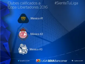 Pumas, Toluca y Puebla, invitados a la Libertadores