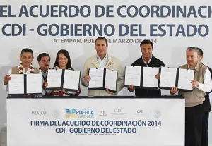 La CDI le garantiza a Puebla 442.2 MDP para infraestructura y proyectos productivos en 2014; el esta