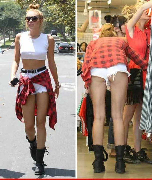 Miley Cyrus va de compras y muestra de más