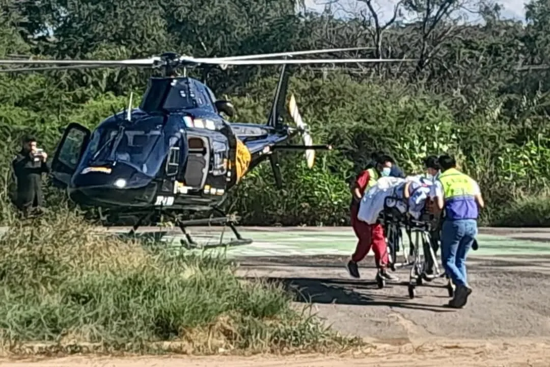 Traslado aéreo de emergencia