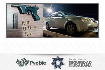 Asegura SSC en acciones distintas a tres hombres, por posesión de enervantes y portación de arma de fuego