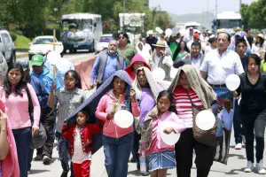 Efectúan marchas en Puebla y DF en conmemoración por Chalchihuapan