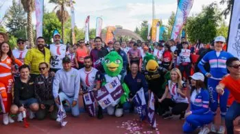 Sana convivencia y un ambiente familiar se vivió en la carrera RBD Puebla 2024