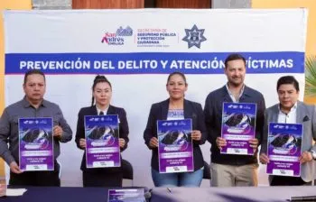 Presenta Lupita Cuautle el programa “Conductor Designado” en San Andrés Cholula