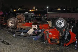 Suman 8 peregrinos muertos por choque en la Puebla-México