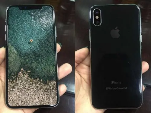 Estas serían las primeras imágenes del modelo final del iPhone 8