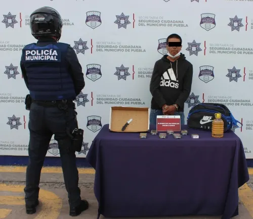 Policía municipal detuvo a probable asaltante de tiendas oxxo