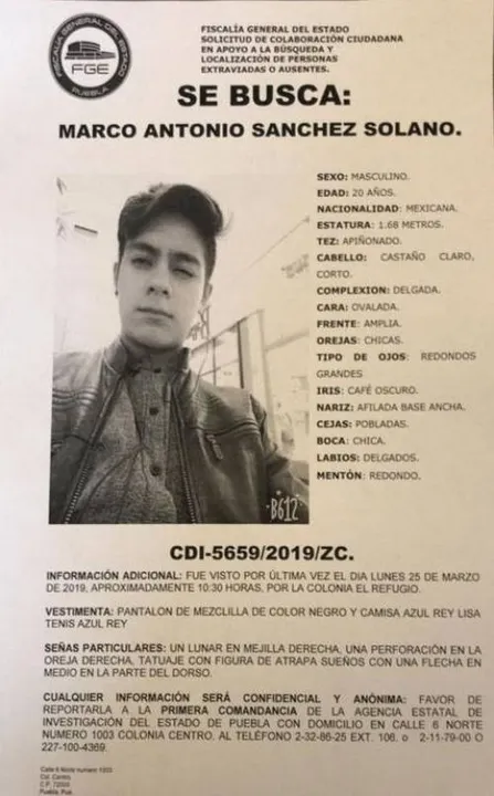 Buscan a joven desaparecido en la colonia El Refugio