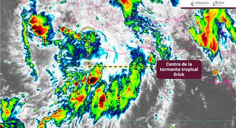 Erick se debilita a tormenta tropical tras causar afectaciones en Guerrero, Oaxaca y Puebla