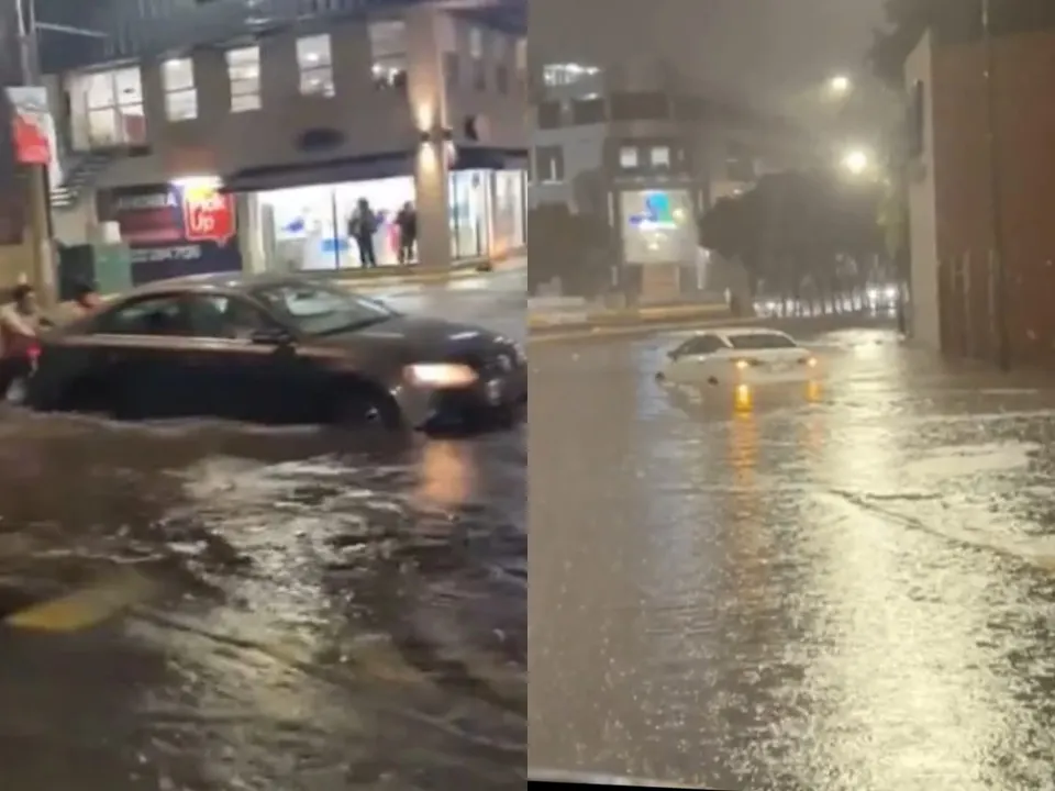 Intensa lluvia en Puebla capital