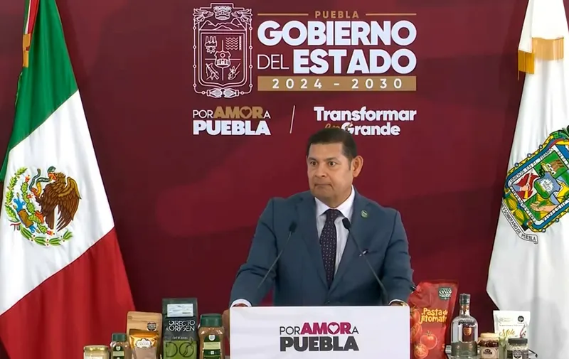 Alejandro Armenta Mier, gobernador del estado de Puebla. Foto: Captura de pantalla