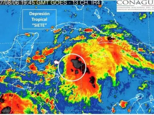 Alertan por depresión tropical con trayectoria hacia la Península de Yucatán