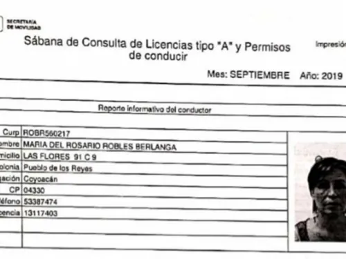 Confirman autenticidad de licencia de conducir de Robles