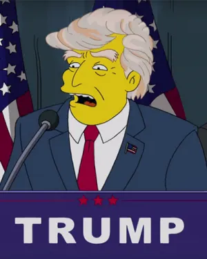 Los Simpson dijeron que Donald Trump sería presidente