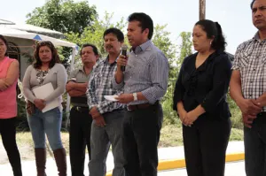 San Andrés entrega obra en San Bernardino Tlaxcalancingo