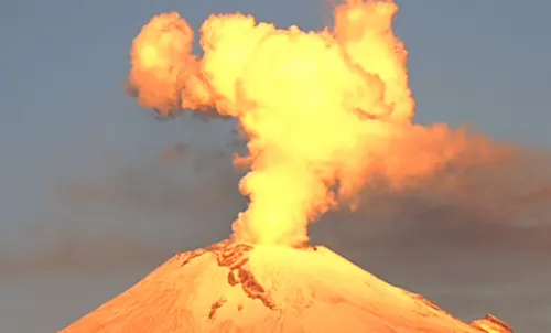 Popocatépetl reporta 19 exhalaciones de baja intensidad