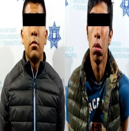 Golpe certero contra la delincuencia, detienen a dos hombres por robo de autopartes