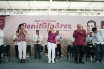 Vamos a seguir trabajando con Oaxaca y para Oaxaca: Claudia Sheinbaum