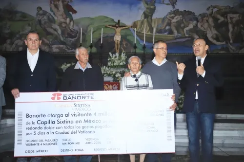 Cleotilde Ortiz fue la visitante 4 millones de la Capilla Sixtina