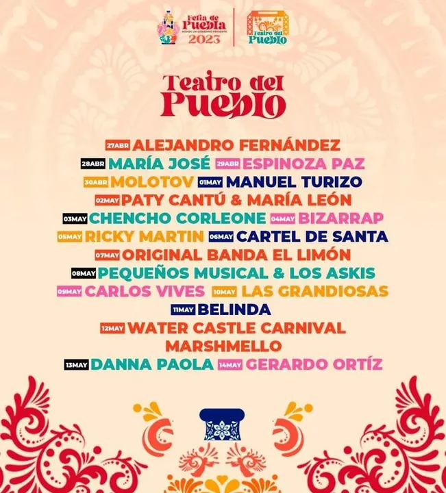 Cartel oficial del Teatro del Pueblo 2023