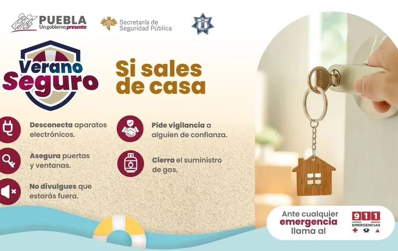 Exhorta SSP a fortalecer medidas de autocuidado en vacaciones