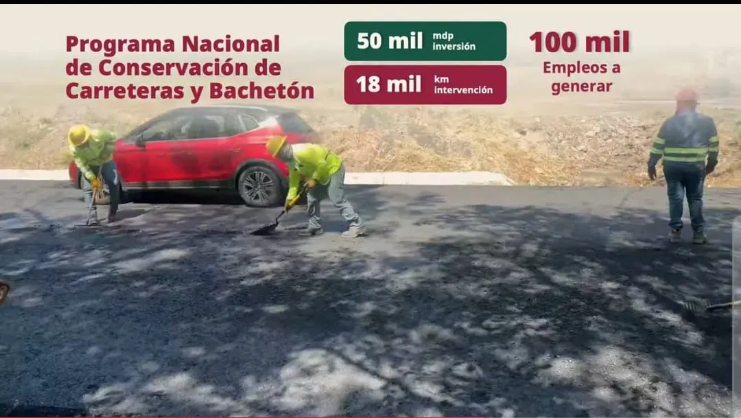 Arranca en Puebla el Programa Nacional de Conservación de Carreteras y Bachetón 2026