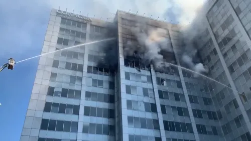 Sin lesionados, incendio controlado en edificio de Conagua