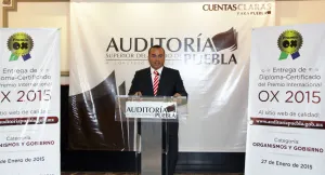 Auditoría Puebla recibe el Premio Internacional OX 2015 por su nueva página
