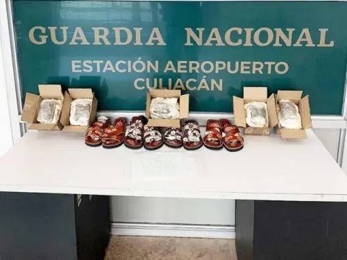 Ocultan mil pastillas de fentanilo en huaraches