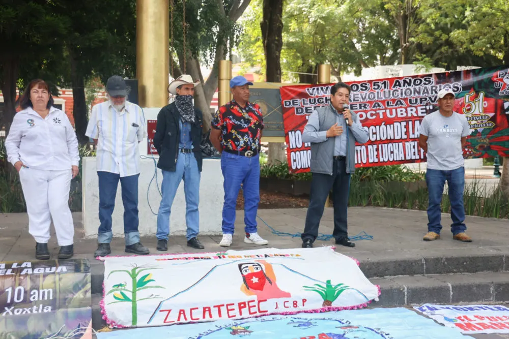 Habitantes de Xoxtla se levantan contra la privatización del agua: convocan foro y posibles bloqueos