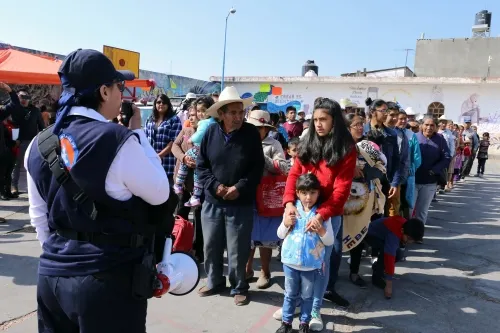 Realizan simulacro de evacuación en Ozolco
