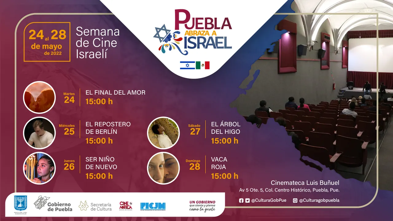 Celebrarán gobierno estatal y embajada semana cultural “Puebla abraza a Israel”