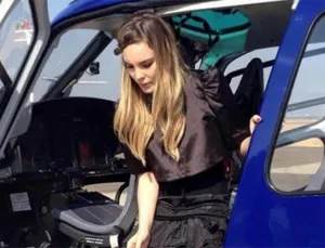 Belinda usó nave de Michoacán para llegar a evento del Papa