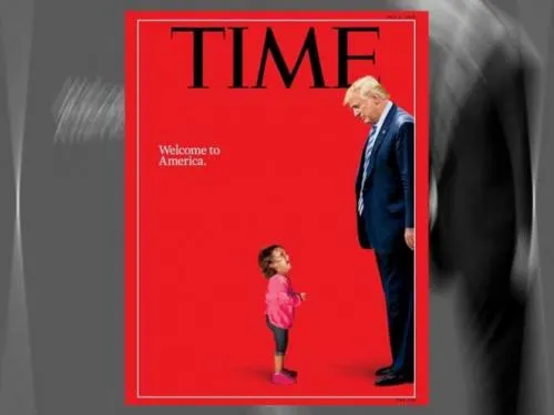 Dedica TIME su portada a Trump y a niña separada de su madre