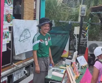 Emprendedor japonés vende comida mexicana en Kioto