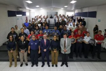Abanderan SSP y UCIPS a delegación poblana para Juegos Latinoamericanos de Policías y Bomberos