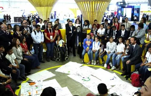 Luis Banck participó en la clausura del Urban Thinkers Kids