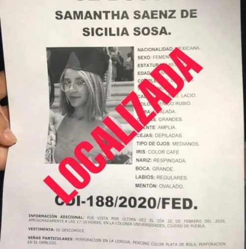 Localizan a joven mujer desaparecida en la colonia Universidades
