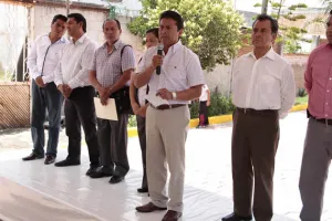 Autoridades de San Andrés entregan obra en Concepción la Cruz