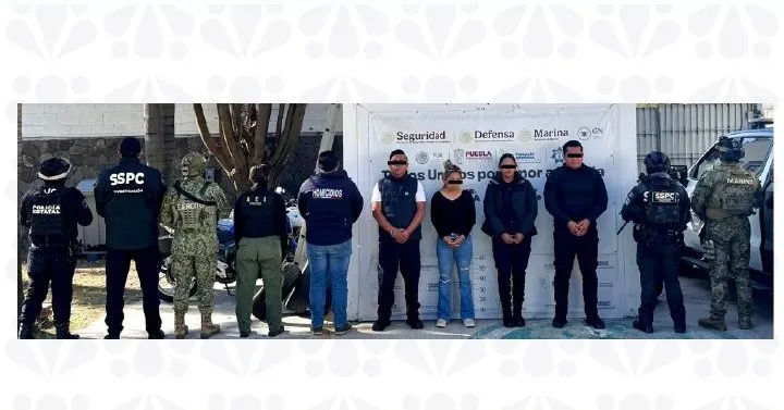 Capturan a cuatro personas, incluidos elementos de la SSC, por asesinato de policías en Puebla