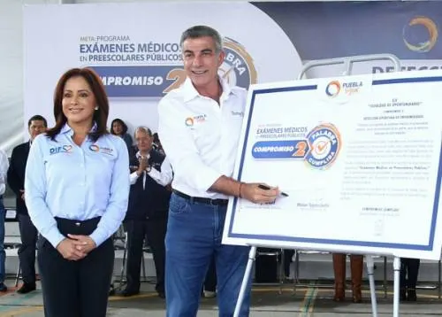 Cumple Tony Gali un compromiso más con exámenes médicos en preescolares públicos