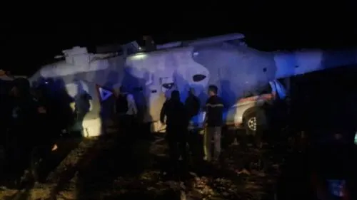 Cae helicóptero en el que viajaba titular de Segob, en Oaxaca