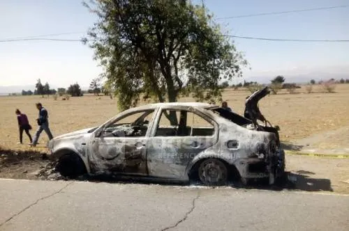 Hallan cuerpo calcinado del MP de Ciudad Serdán, en cajuela de auto