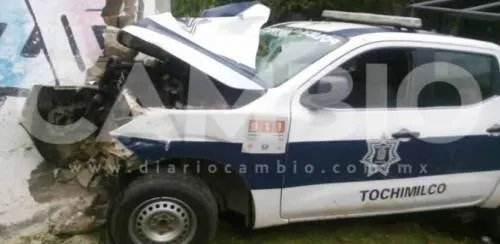 Policía  en estado de ebriedad choca y deja a su compañera en coma, en Tochimilco