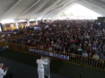 Sheinbaum y gobernador de Durango anuncian universalidad de la pensión para personas con discapacidad en el estado