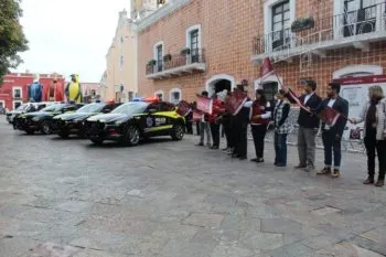Ariadna Ayala fortalece la seguridad pública de Atlixco con la entrega de cuatro nuevas patrullas