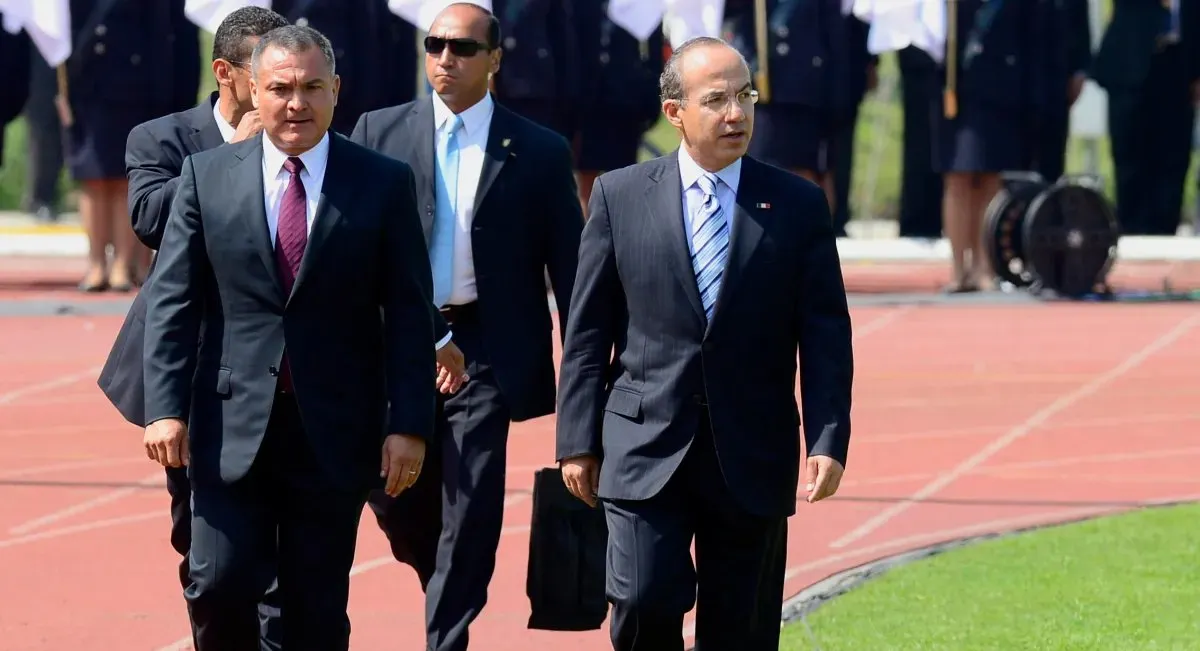 Felipe Calderón y Genaro García Luna
