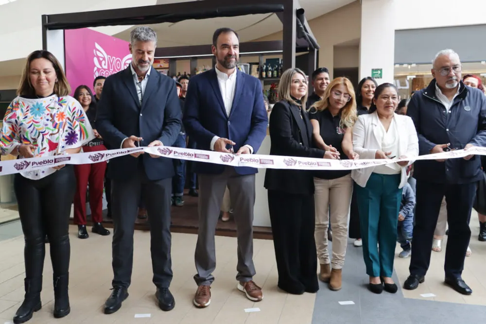 Instala Ayuntamiento de Puebla módulo itinerante “Yo Compro Poblano” en plaza Solesta