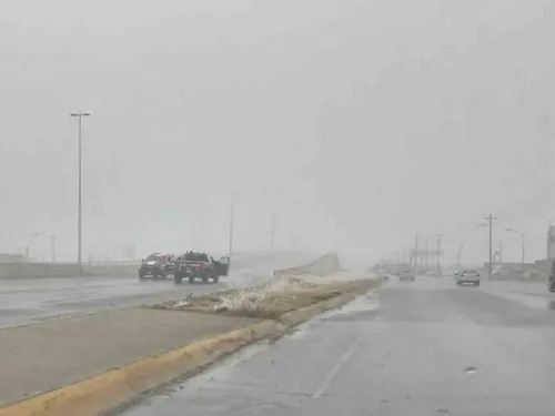Se congelan y cierran puentes en Saltillo y Arteaga